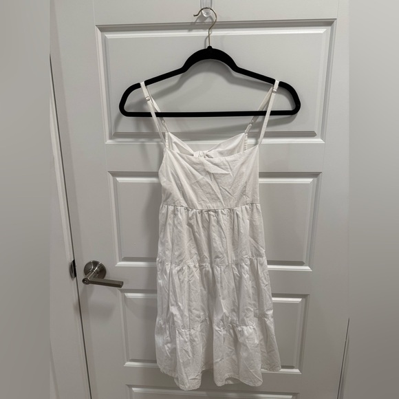 Faithfull The Brand Octavia Plain White Mini Dress - Size XS - Picture 4 of 8